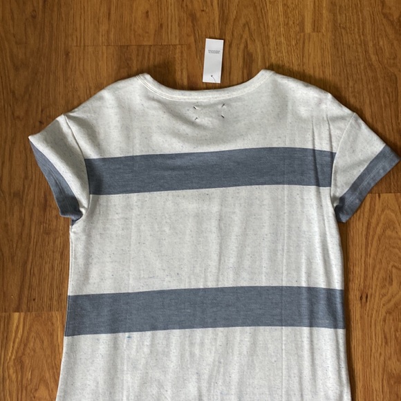 BNWT LOFT LOU & GREY striped shirt sleeve dress - Picture 8 of 12